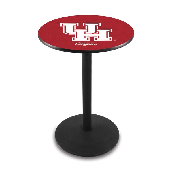 36" Blk Wrinkle Houston Pub Table